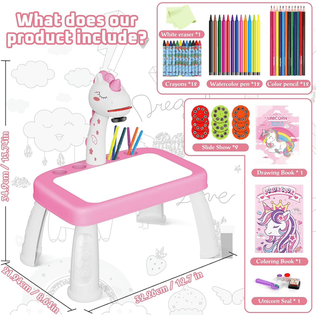 UNICORN DRAWING PROJECTOR TABLE
